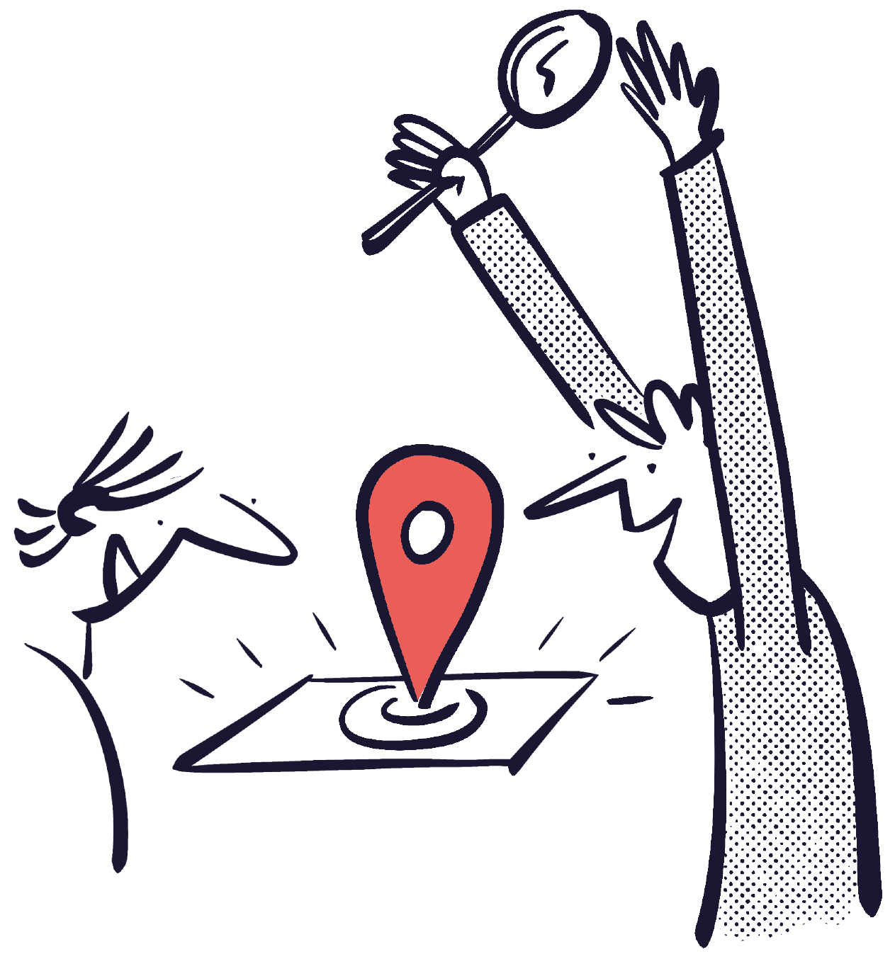 Vind een locatie illustration