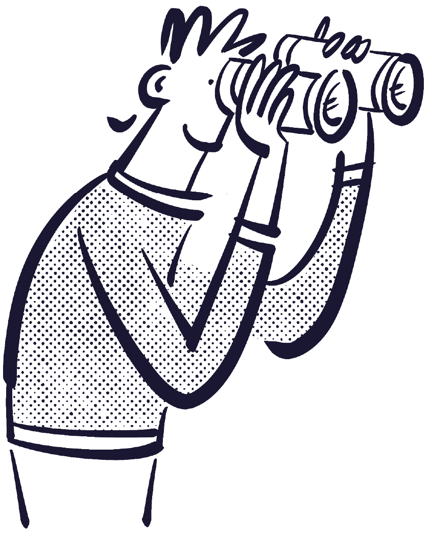 Person with Binoculars