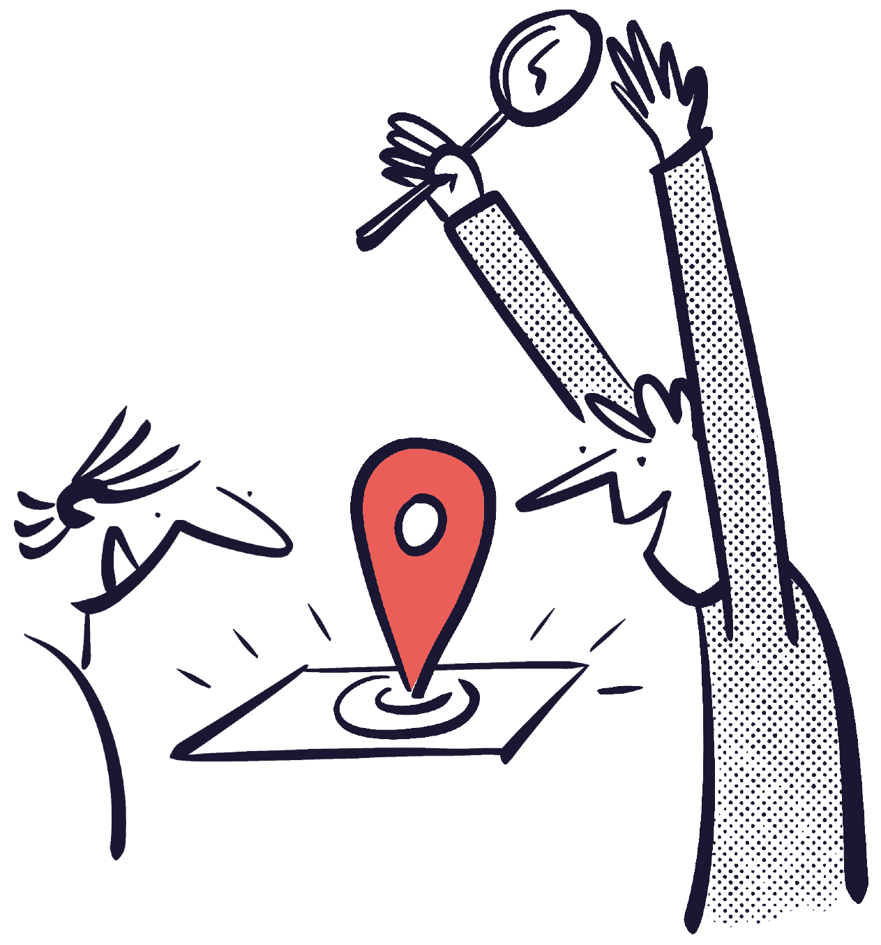 Vind een locatie illustration